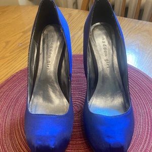 Steve Madden Blue Rhinestone Heels
